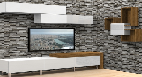 TV ünitesi çizimi örneği
